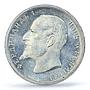 Bulgaria 1 lev Regular Coinage King Ferdinand I KM-31 MS62 PCGS silver coin 1913
