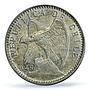 Chile 5 centavos Regular Coinage Condor Bird KM-155.3 MS64 PCGS silver coin 1916