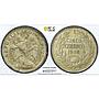 Chile 5 centavos Regular Coinage Condor KM-155.2a AU58 PCGS silver coin 1908
