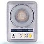 Spain 1 peseta Regular Coinage Child Alfonso KM-706 UNC PCGS silver coin 1900