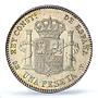 Spain 1 peseta Regular Coinage Child Alfonso KM-706 UNC PCGS silver coin 1900