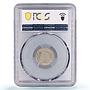 Estonia 1 mark Regular Coinage Lions Arms KM-1a MS63 PCGS NiBronze coin 1924
