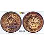 Honduras 1 centavo Regular Coinage Heavy Type KM-77.1 MS64 PCGS bronze coin 1935