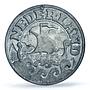 Netherlands 25 cents Regular Coinage German Occupation MS63 PCGS zinc coin 1941