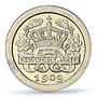 Netherlands 5 cents Regular Coinage Queen Wilhemina MS62 PCGS CuNi coin 1909