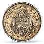 Peru 1 sol Republic In Hoc Signo Vinces KM-Tn1 MS62 PCGS silver coin 1910