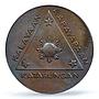 Philippines Japanese Occupation Jose Laurel Politics UNC PCGS bronze medal 1943