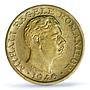 Romania 2000 lei Regular Coinage Mihai I KM-69 MS62 PCGS NiBrass coin 1946