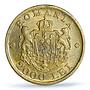 Romania 2000 lei Regular Coinage Mihai I KM-69 MS62 PCGS NiBrass coin 1946