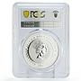 Cook Islands 2 dollars Sherlock Baskervilles Hound PL70 PCGS silver coin 2007