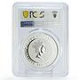 Cook Islands 2 dollars Sherlock Baskervilles Hound PL69 PCGS silver coin 2007