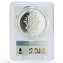 Guinea 500 sylis Singer Miriam Makeba Music Dancers PR67 PCGS silver coin 1977