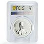 Cambodia 3000 riels Lunar Calendar Dog Year Husky PL69 PCGS silver coin 2006