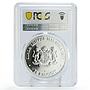 Malaysia 25 ringgit 9th South Asian Olympic Games MS67 PCGS silver coin 1977