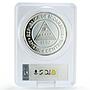Nicaragua 250 cordobas Barcelona Olympic Games Tennis PR67 PCGS silver coin 1992