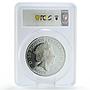 Great Britain 10 pounds Silver Britannia w/ Lion PR69 PCGS 5 oz silver coin 2021