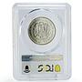 Dominican Republic 1/2 peso Republic Restoration MS65 PCGS silver coin 1963