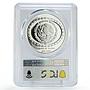 Mexico 5 pesos Precolombina Vasija Statue Sculpture PR69 PCGS silver coin 1997