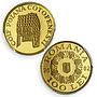 Romania 100 lei Treasures Poiana Cotofenesti Helmet PR69 PCGS gold coin 2002