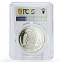 Seychelles 10 rupees Seafaring Pamir Ship Clipper PR68 PCGS silver coin 2015