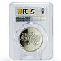 Ukraine 5 hryvnias Thank Volunteers Superheroes Country SP70 PCGS Ni coin 2023