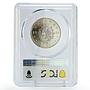 Uruguay 20 pesos FAO World Food Day Conference Fish MS70 PCGS CuNi coin 1984