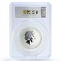 Australia 2 dollars Lunar Calendar II Mouse Year MS68 PCGS 2 oz silver coin 2008