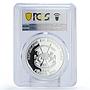 Burkina Faso 1000 francs Gods Aphrodite Greek Temple PL69 PCGS silver coin 2015