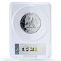 Ethiopia 10 dollars King Haile Selassie Politics PR69 PCGS silver coin 1972