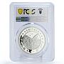 Eritrea 10 dollars Preserve Planet Earth Eagle Owl PR69 PCGS silver coin 1995