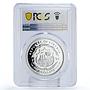 Liberia 10 dollars Preserve Planet Earth Love Birds PR68 PCGS silver coin 1996