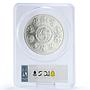Mexico 5 onzas Libertad Angel of Independence MS69 PCGS 5 oz silver coin 1996