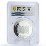 Niger 1000 francs Conservation Wildlife Lion Fauna PR69 PCGS silver coin 2015