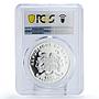 Benin 1000 francs Nature Protection Elephant Fauna PL70 PCGS silver coin 2016