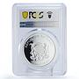 Chad 1000 francs Nature Protection Hippopotamus Fauna PL70 PCGS silver coin 2016
