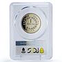 Costa Rica 1 colon Regular Coinage BCCR KM-186.4 PR68 PCGS CuNi coin 1976