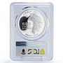 Guinea 10000 francs Currency 30th Anniversary PR70 PCGS silver coin 1990