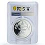 Mongolia 500 togrog New Wonders Peru Machu Picchu PR70 PCGS silver coin 2008
