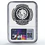 Mexico 5 pesos Precolombina Guerrero Aguila Eagle Warrior PF70 NGC Ag coin 1993