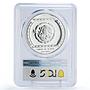 Mexico 5 pesos Precolombina Bajorrelieve Del Tajin PR69 PCGS silver coin 1993