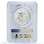 Mexico 1 onza Libertad Angel of Independence PR68 PCGS silver coin 1992