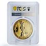 American Samoa 1 dollar America Cup Yachting Ship RE PR69 PCGS bronze coin 1988