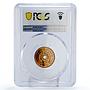 Rhodesia Nyasaland 1/2 penny Regular Coinage Giraffes PR66 PCGS bronze coin 1955