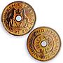 Rhodesia Nyasaland 1/2 penny Regular Coinage Giraffes PR66 PCGS bronze coin 1955