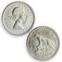 Rhodesia Nyasaland 6 pence Regular Coinage Leopard PR66 PCGS silver coin 1955