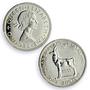Rhodesia Nyasaland 1 shilling Regular Coinage Antelope PR65 PCGS Ag coin 1955