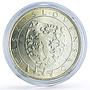 Czechoslovakia 100 Sculptor Josef Myslbek Art TRIAL ESSAI UNC silver coin 1972