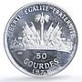 Haiti 50 gourdes Mother with Child proof silver coin 1973