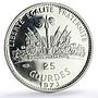 Haiti 25 gourdes Football World Cup in Germany Players proof silver coin 1973