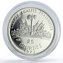 Haiti 25 gourdes Football World Cup in Germany Players proof silver coin 1973